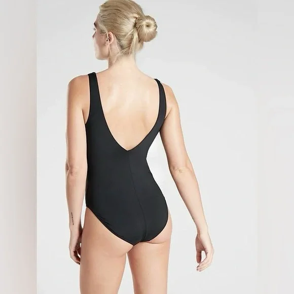 Athleta Women Seychelles One Piece Swimsuit Size Small Color Black - Picture 2 of 8